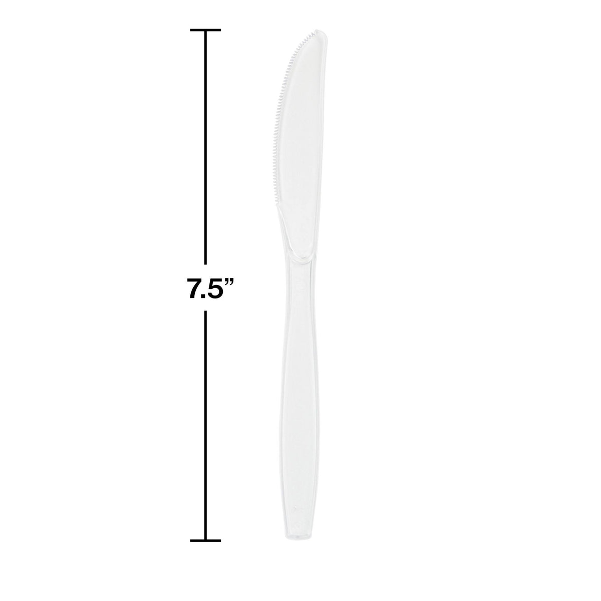600 Clear Reusable Party Knives H2336