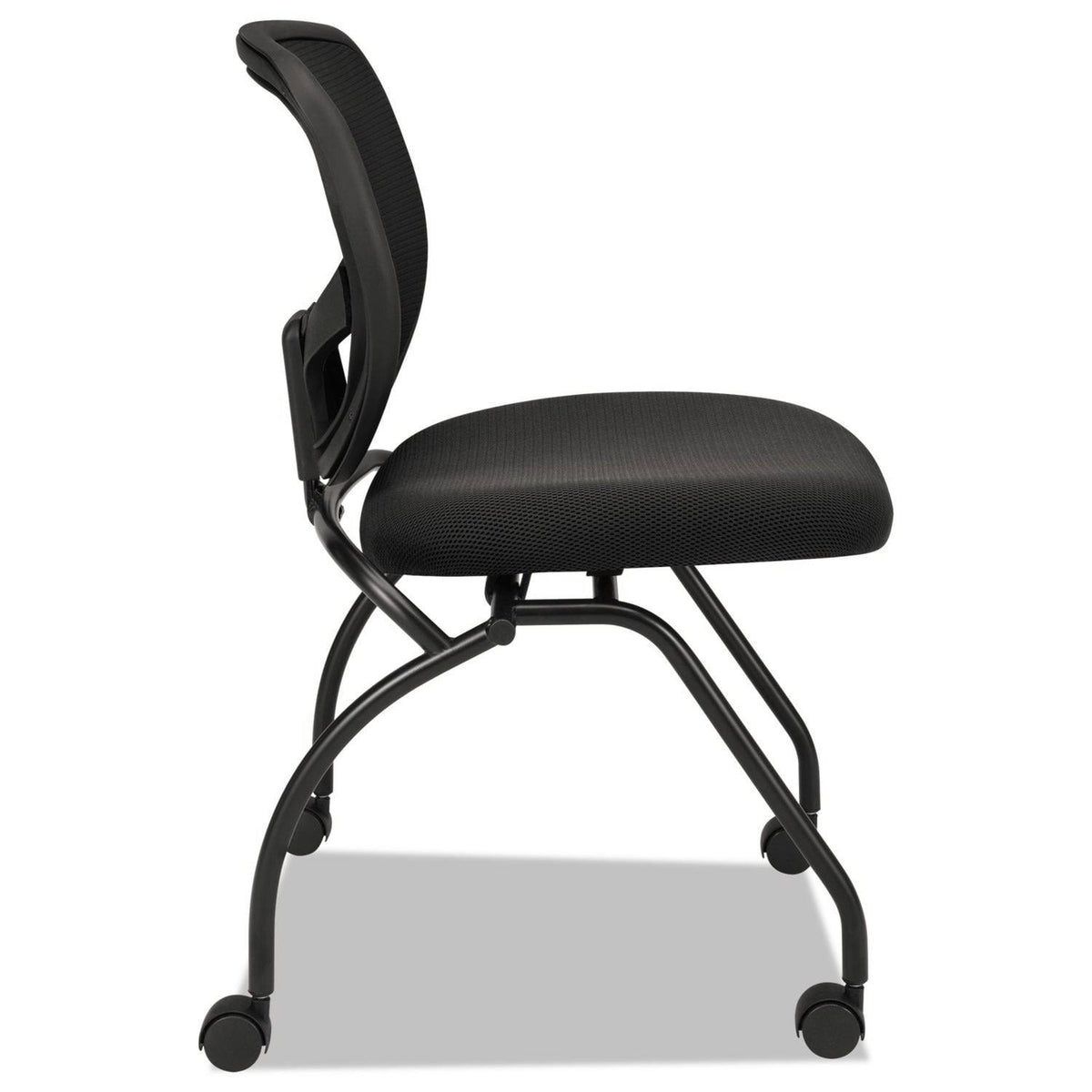 Black Mesh Back Nesting Chair, 2/Carton C843051