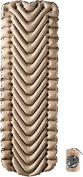 Insulated Static V Sleeping Pad, Lightweight, 2.5 Inches Thick, Inflatable Camping Mattress F694581