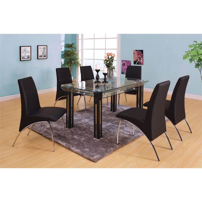 Black Flared Dining Chair M605