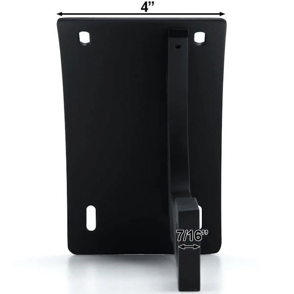 Black Vertical Axle Mount Motorcycle Plate Holder U9175