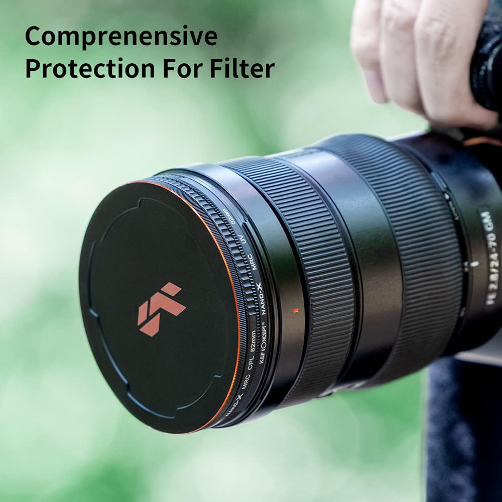 77mm Circular Polarizer & MC UV Filter Kit (2 pcs) with Lens Cap, Multi-Layer Coatings M47855