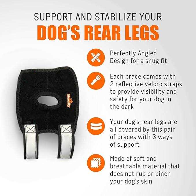 Small Dog Rear Leg Support Splint Braces O24454