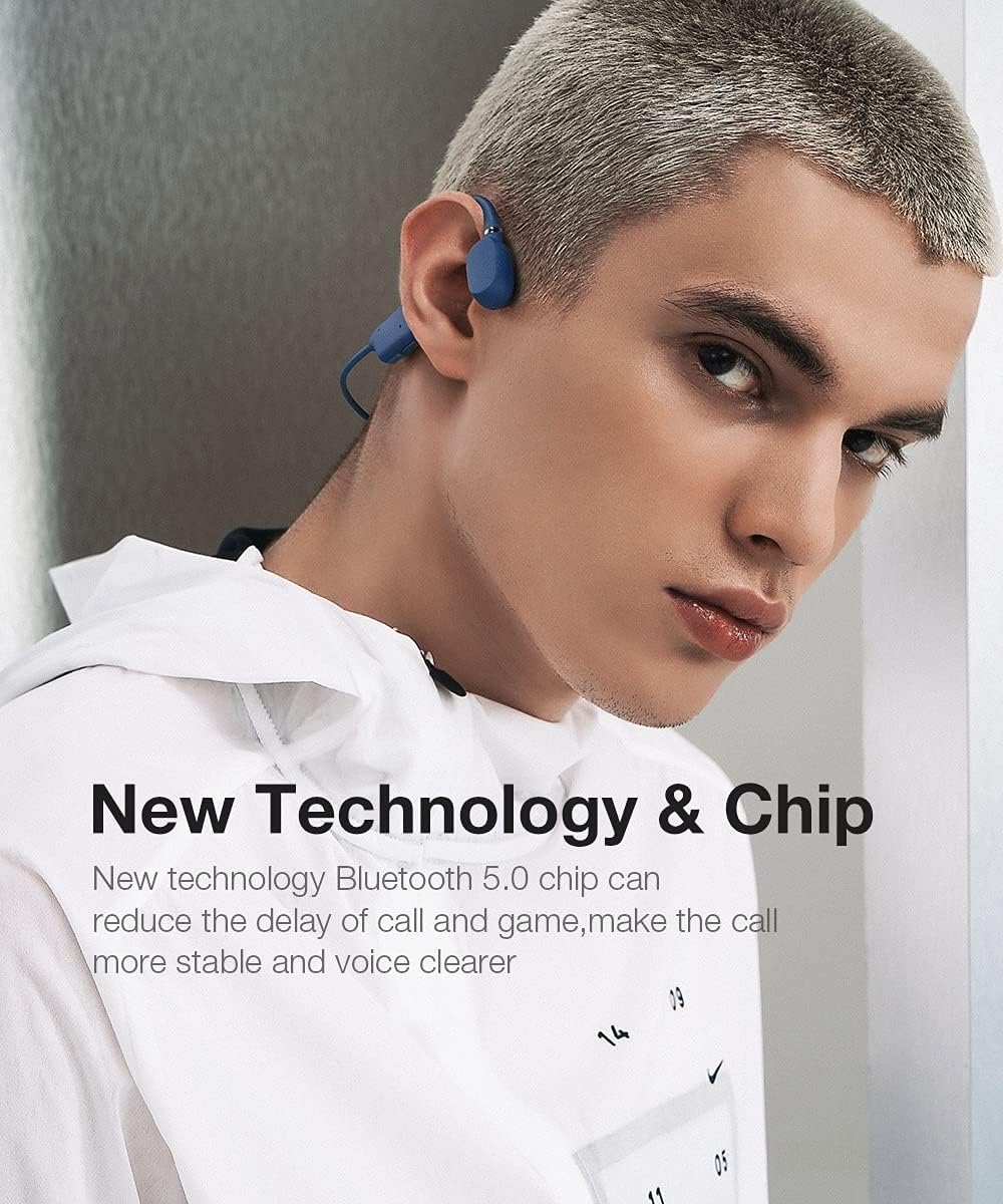 Open-Ear Wireless Air Conduction Headphones Bluetooth 5.0 with Mic D304364