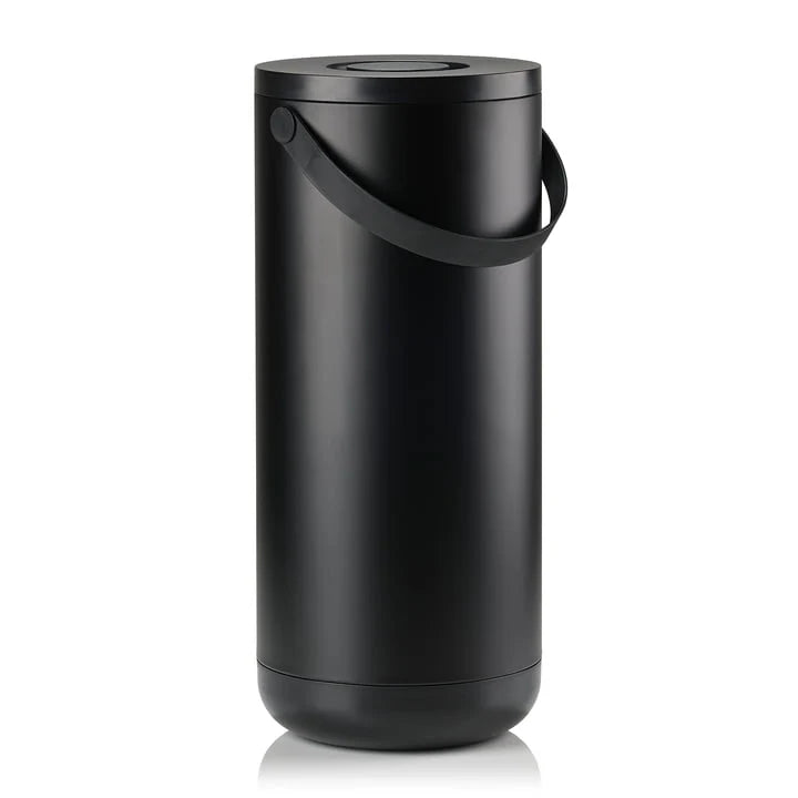 Circular 35 Liter Black Waste Bin P44982