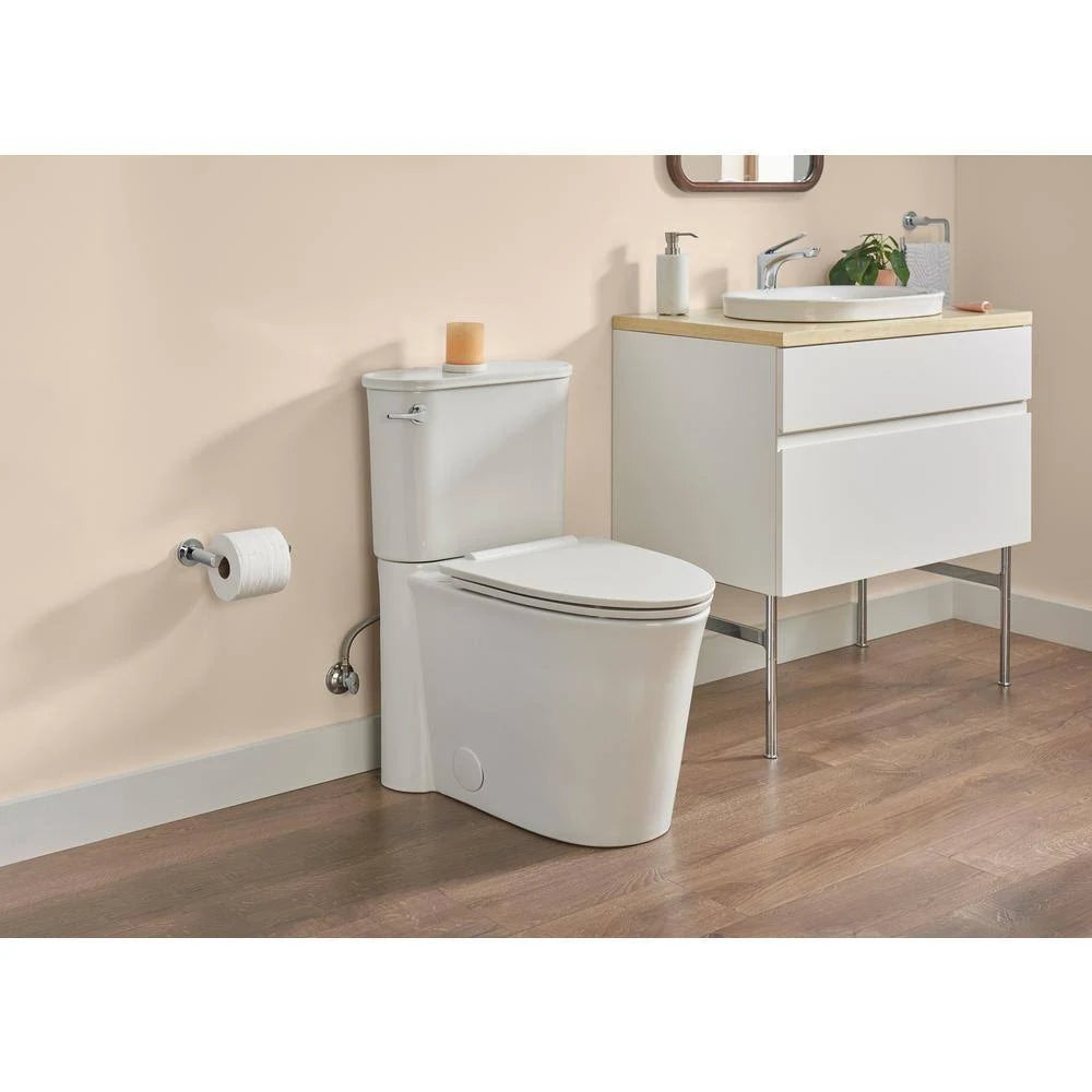 White Double Drawer Bath Vanity Cabinet A378356