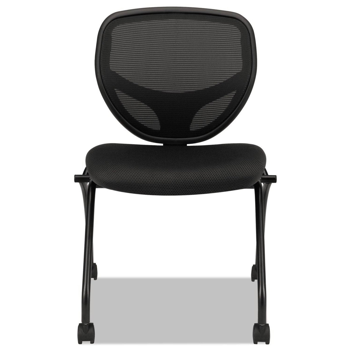 Black Mesh Back Nesting Chair, 2/Carton C843051