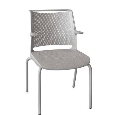 Light Gray Plastic Stackable Chair W607