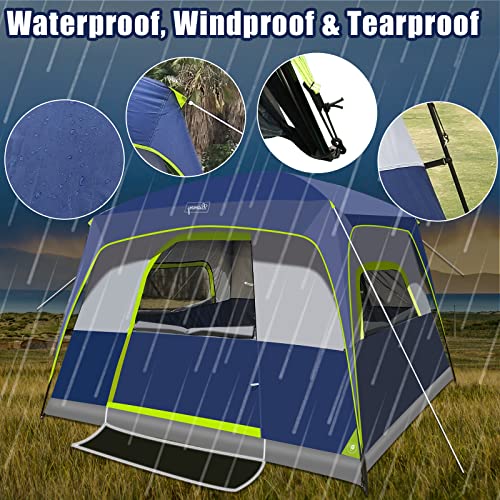 6-Person Instant Cabin Tent with Rainfly W601