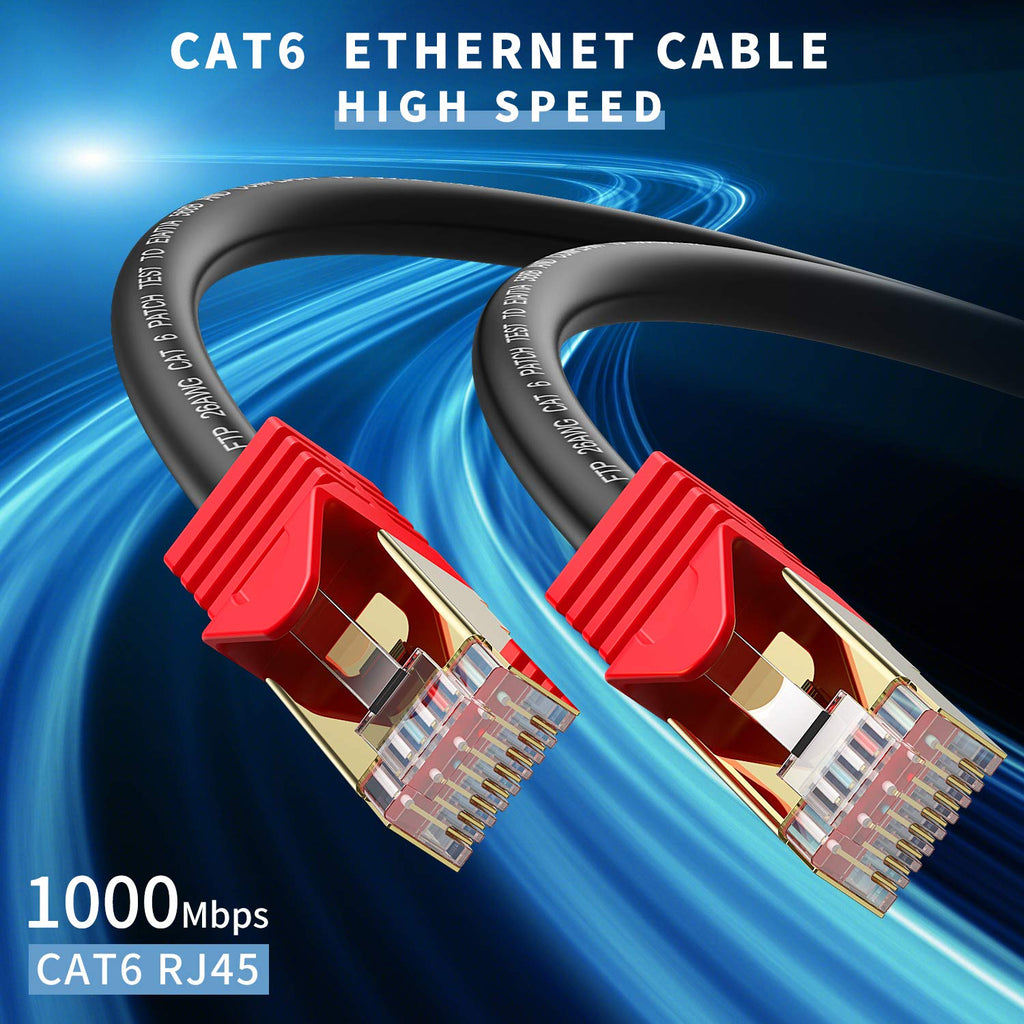 Outdoor Cat 6 Ethernet Cable 350ft 26AWG Heavy-Duty FTP Waterproof Direct Burial X15284