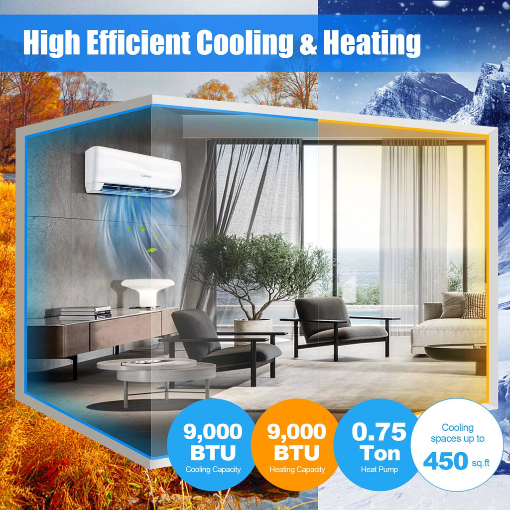 9000 BTU Split Air Conditioner & Heater V442