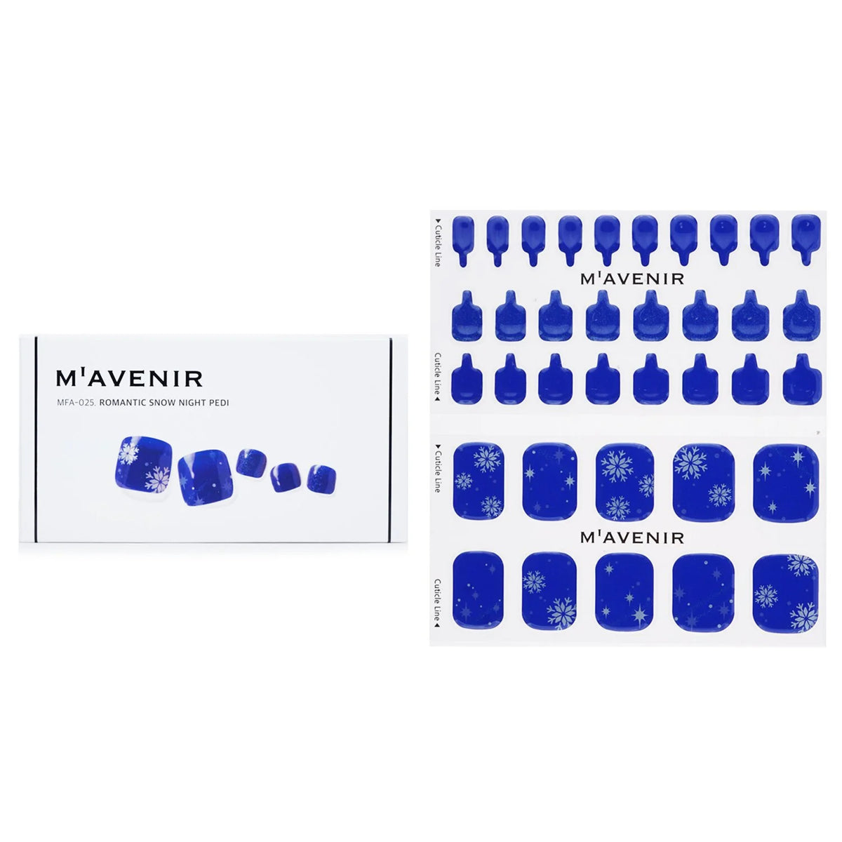 Blue Nail Sticker 36pcs Y31826