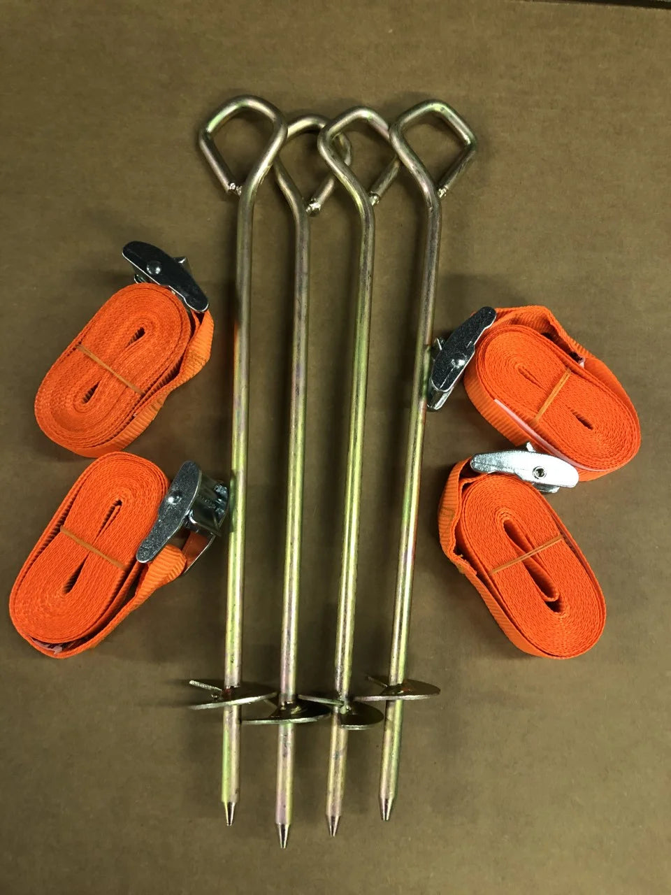 14" Trampoline Anchor Tie Down Kit with 12ft Straps O903552