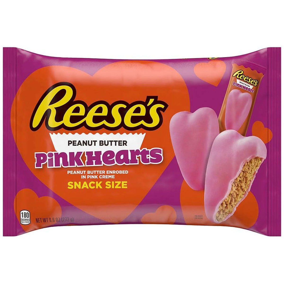 9.6 OZ Peanut Butter Candy Hearts Pack of 2 O73961