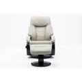Top Grain Leather Recliner and Ottoman S107183
