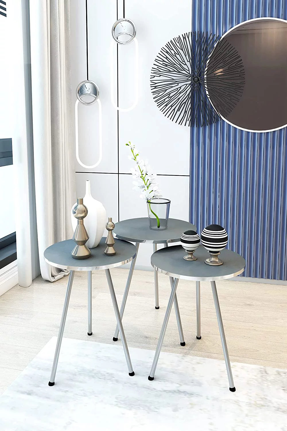 Set of 3 Round Nesting Tables T419