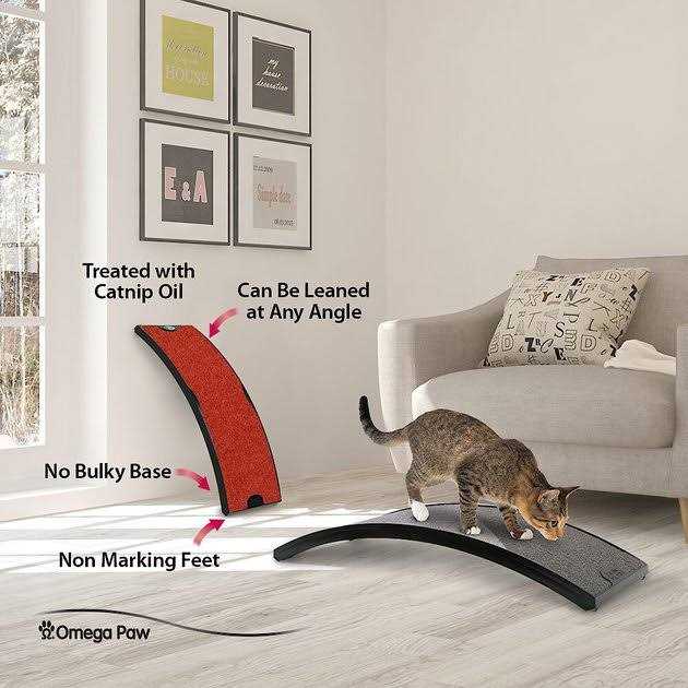 Curved Floor Scratching Board for Cats H344