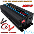 4000W Pure Sine Wave Power Inverter DC12V to AC 120V L7066