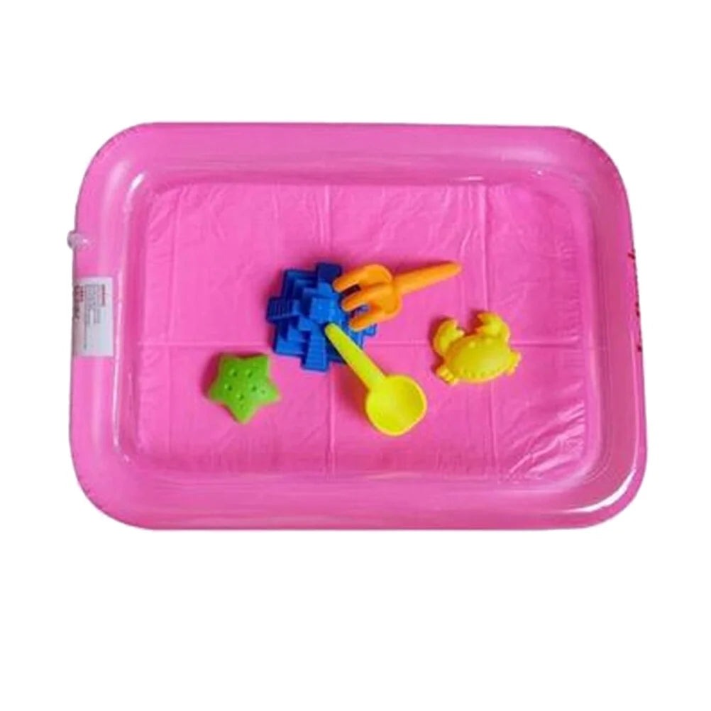 Pink Inflatable Sandbox Sand Toy Tray A7916