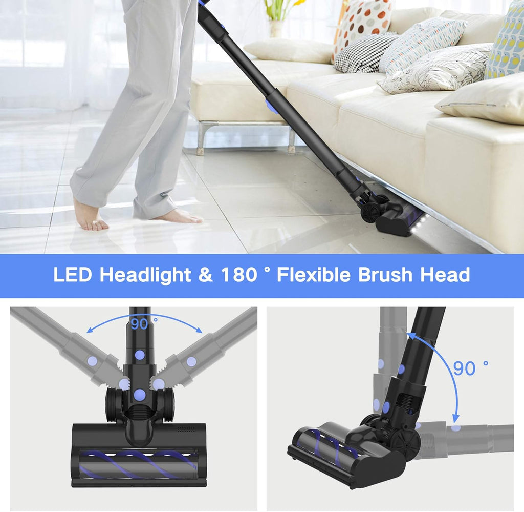 Cordless Stick Vacuum Cleaner 160W 40min Detachable Battery A49744