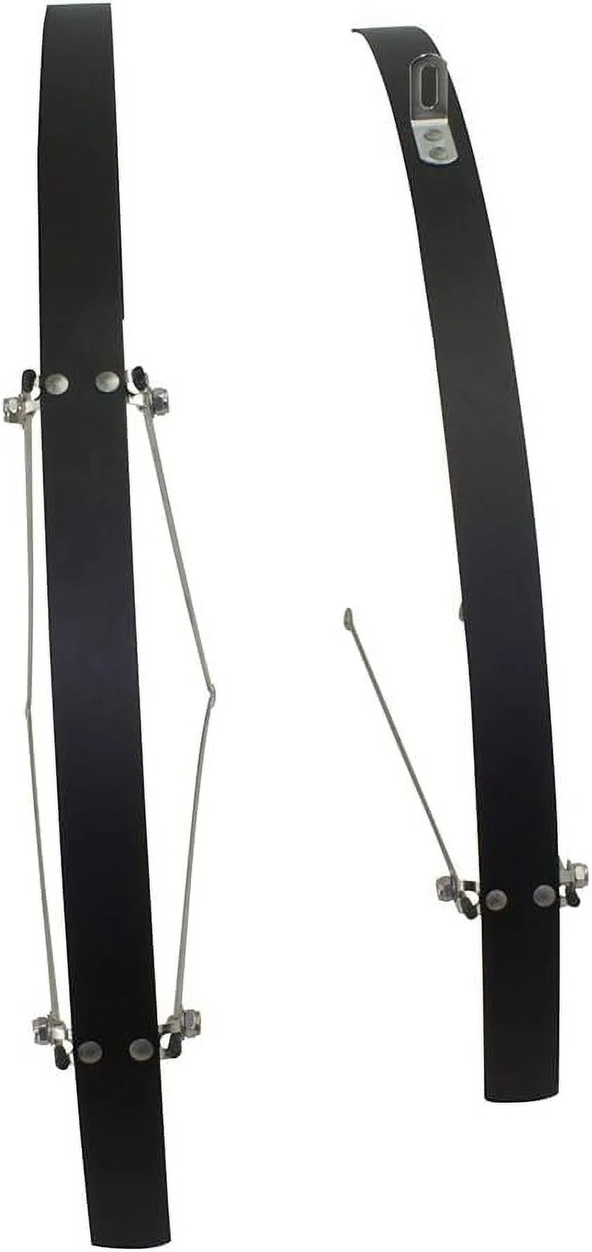 Smooth Alloy Fender Set Silver O5167