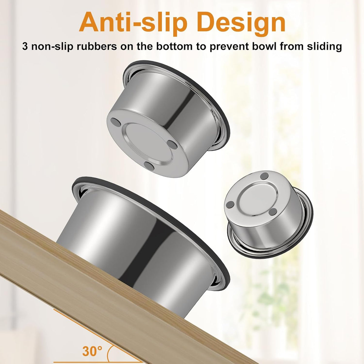 2L Stainless Steel Water Bowl V354094