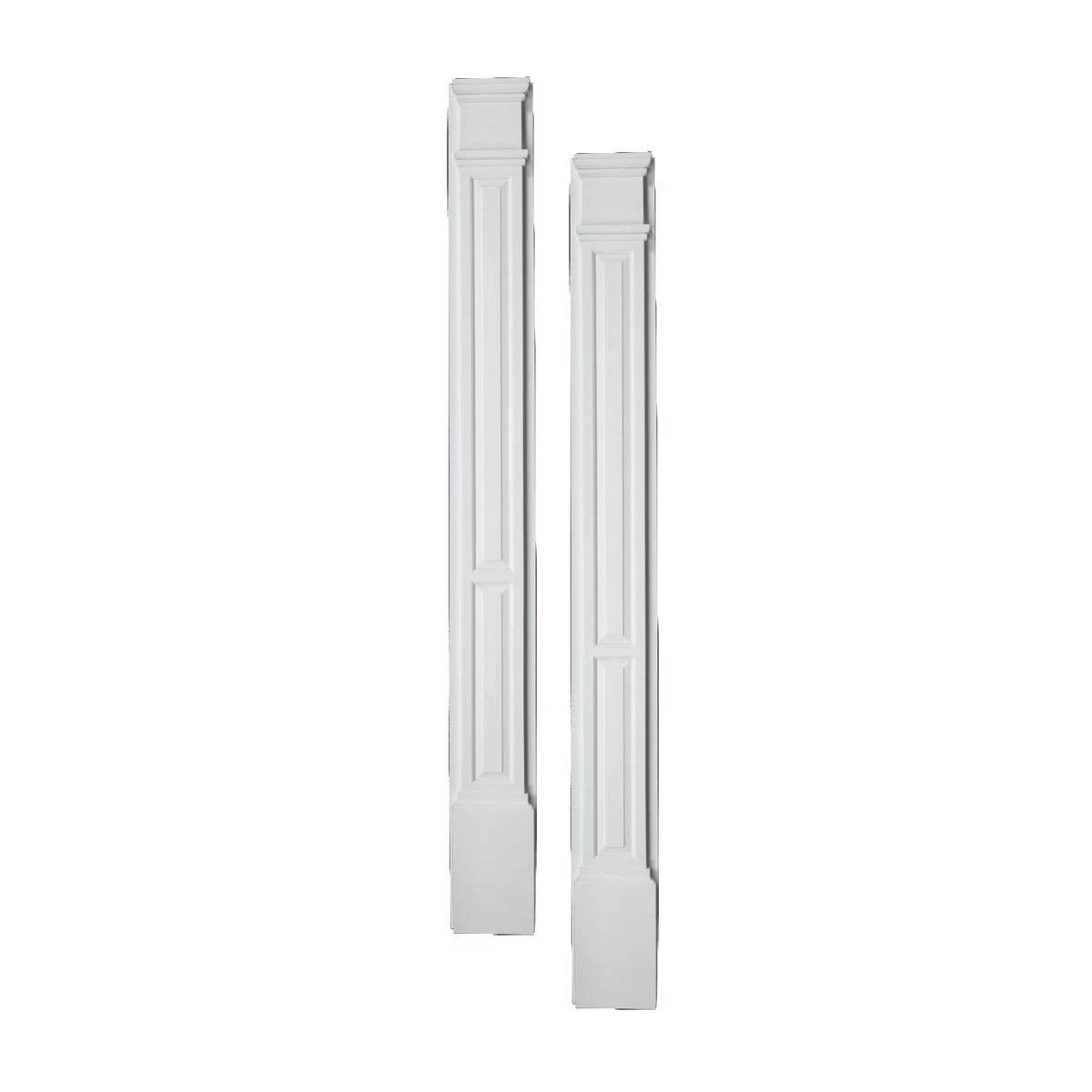 Primed Polyurethane Double Panel Pilaster Moulding with Plinth Block Z806200