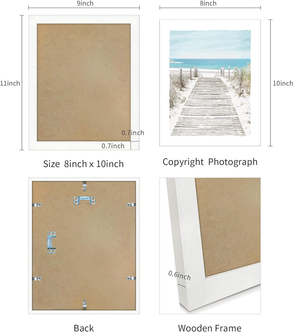 3 Piece Coastal Nautical Framed Wall Art Print N210