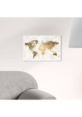 White Gold Canvas Art W665