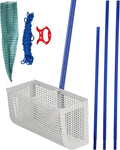 Sand Rake with 165 inches Detachable Pole Rope Net V407
