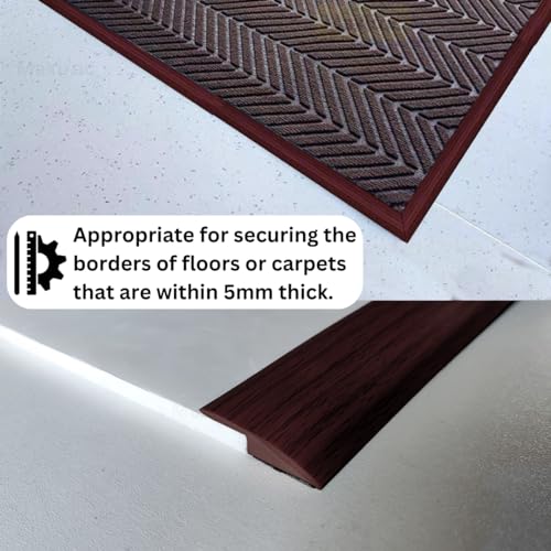 Self Adhesive Floor Transition Strip Edge Trim 120 inches Light Brown Coffee Y6600