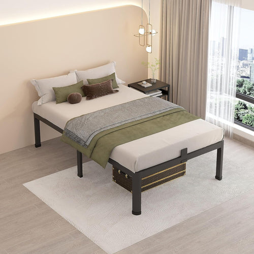 12 Inch Twin Metal Platform Bed Frame with Steel Slats H708093