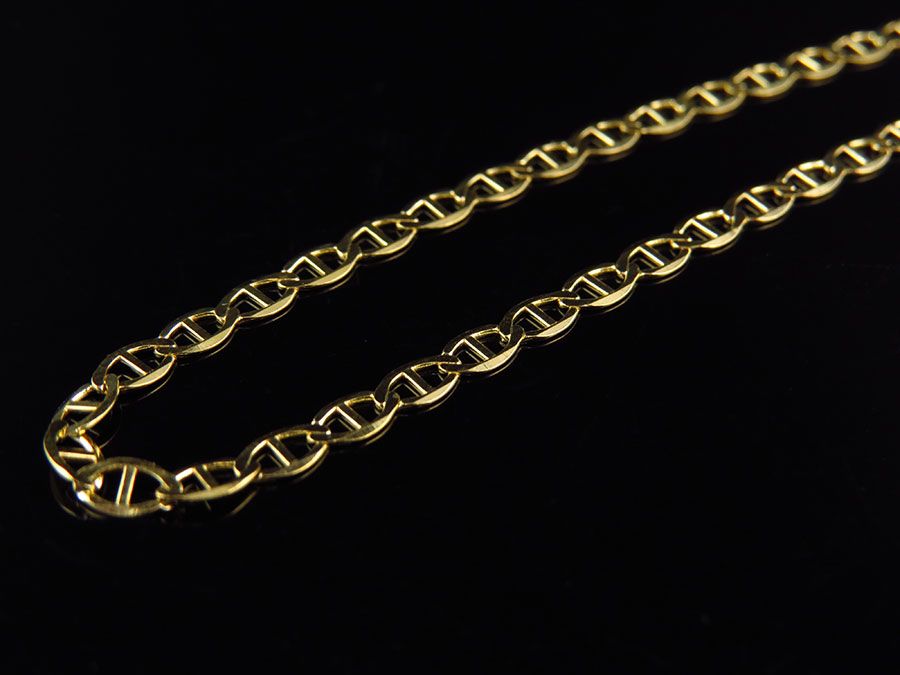 10K Solid Yellow Gold Mariner Style Chain 16-26 Inches K221119
