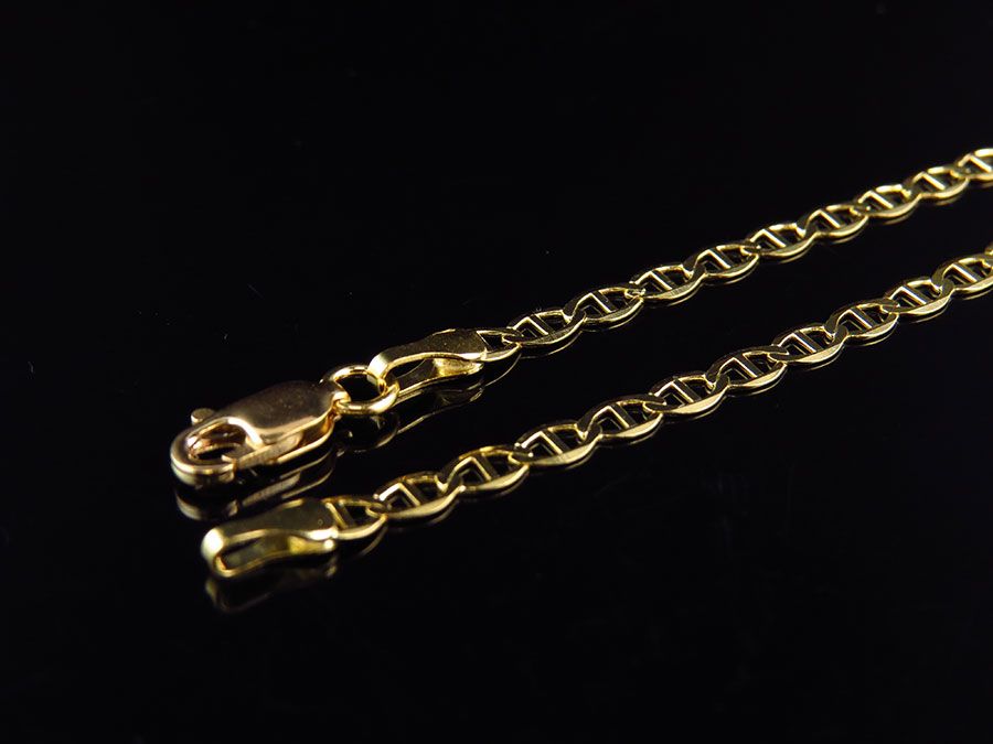 10K Solid Yellow Gold Mariner Style Chain 16-26 Inches K221119