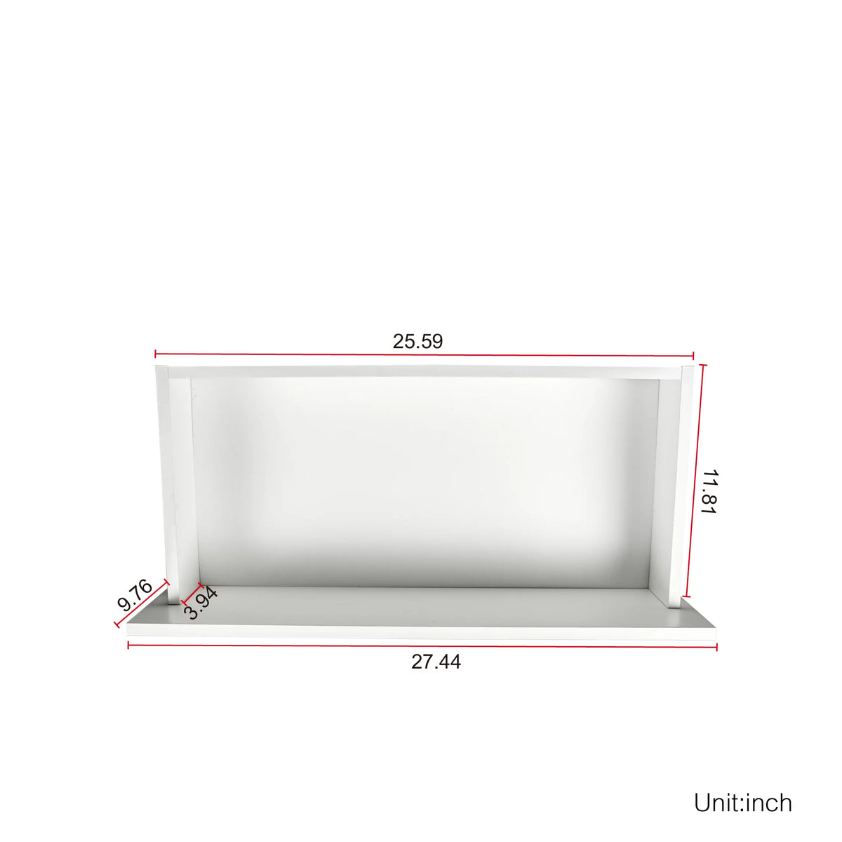 White TV Stand with LED Lights for 80 Inch F3906