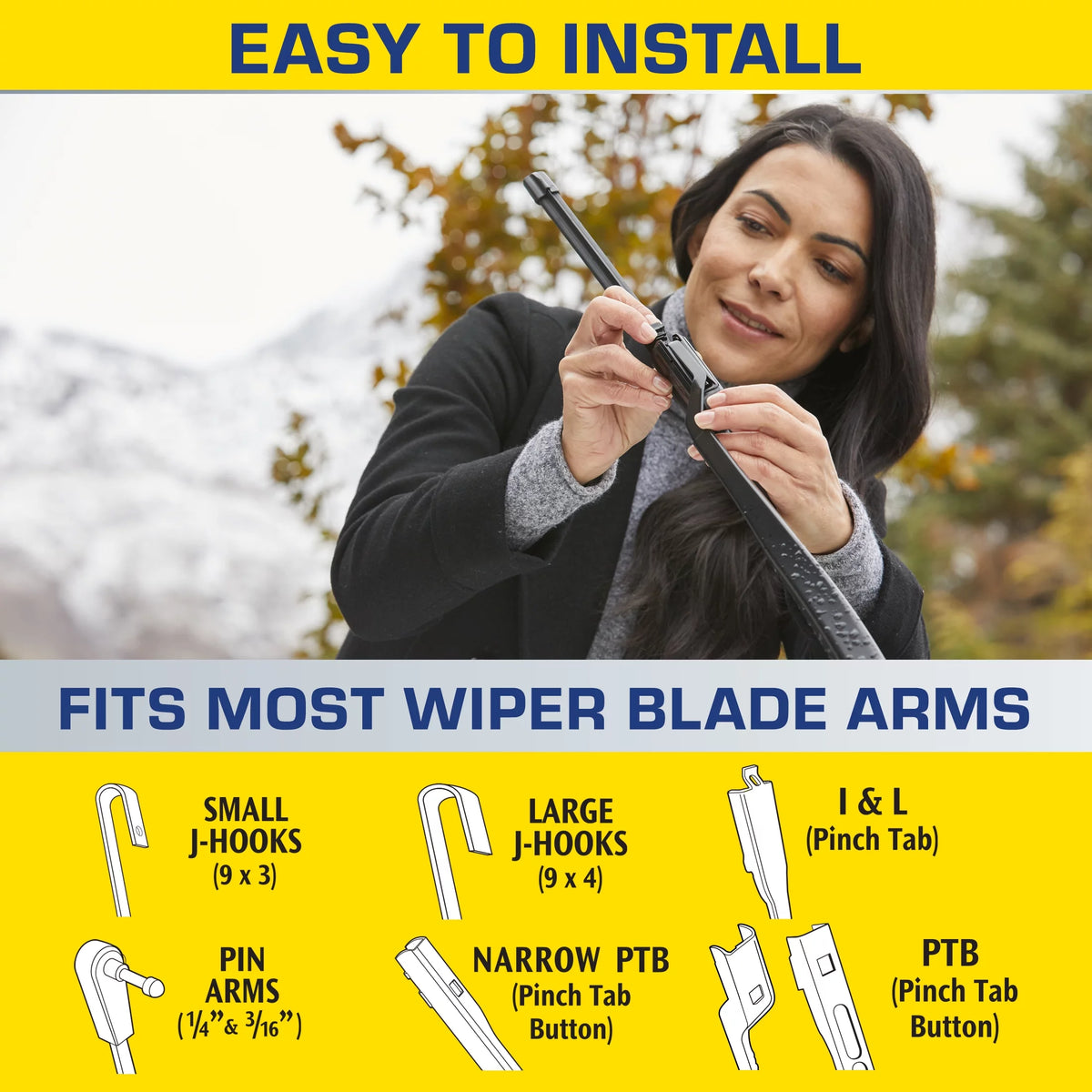 2-in-1 Windshield Wiper Blade Q483