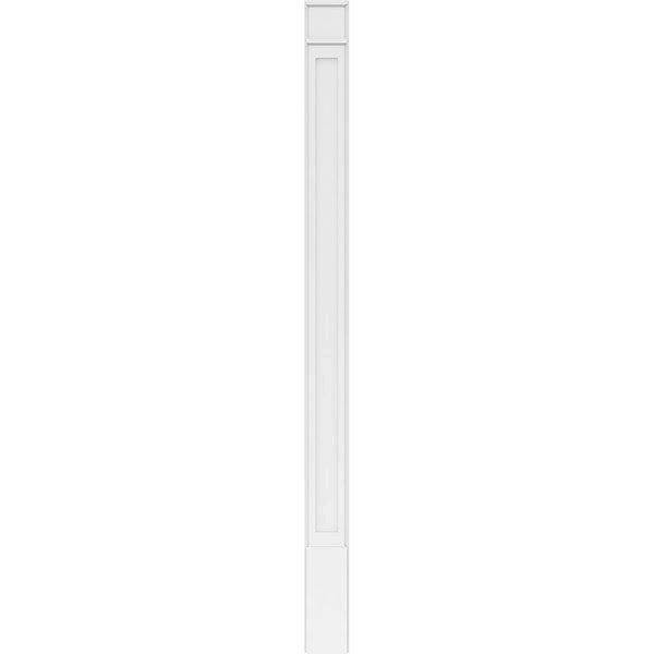 Flat Panel PVC Pilaster with Decorative Capital and Base (Pair) P5437