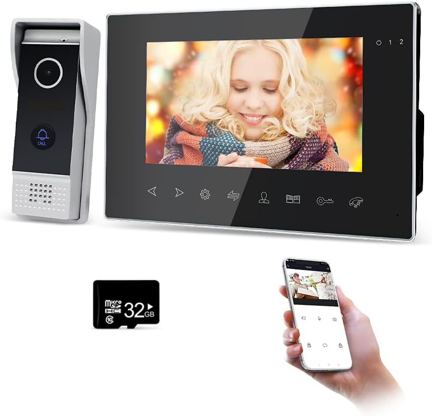 7 inch WiFi Video Door Phone with Outdoor Camera J99821