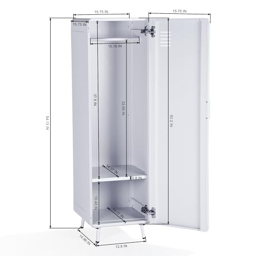 Metal Storage Cabinet with Ventilated Doors F76892