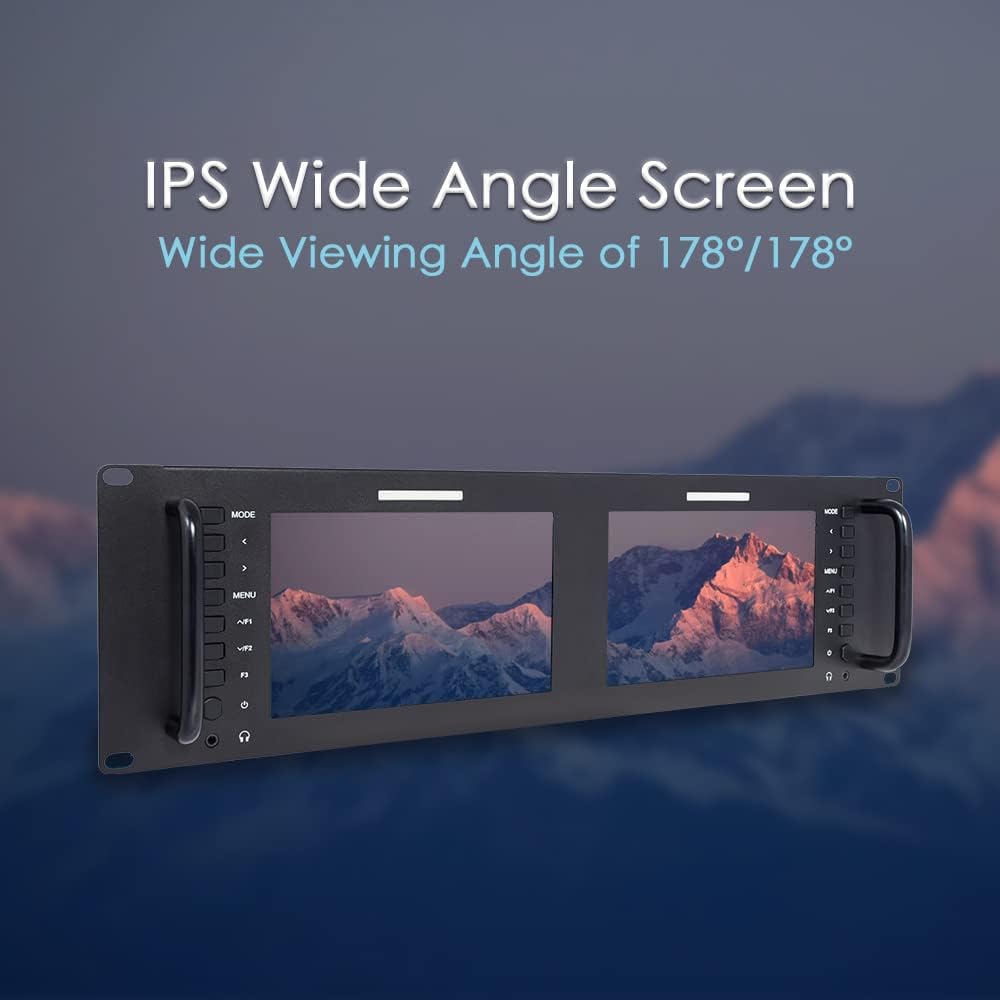7 Inch 3RU SDI Rack Mount Monitor IPS LCD Screen A9052