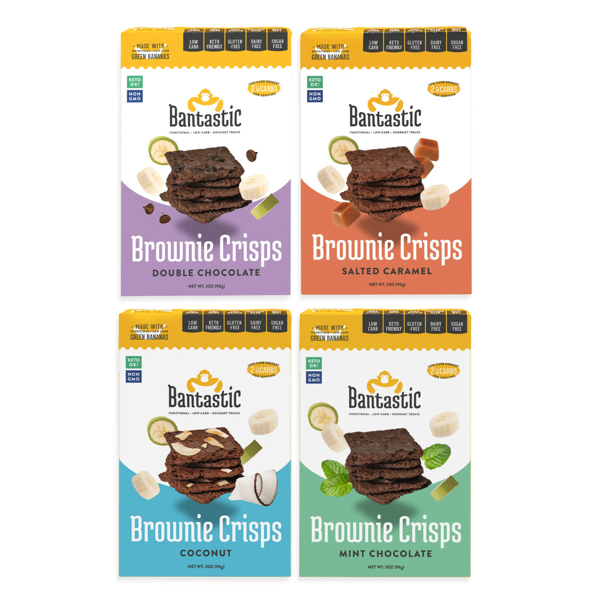 Sugar-free Brownie Variety 4-Pack 3oz Each J79882