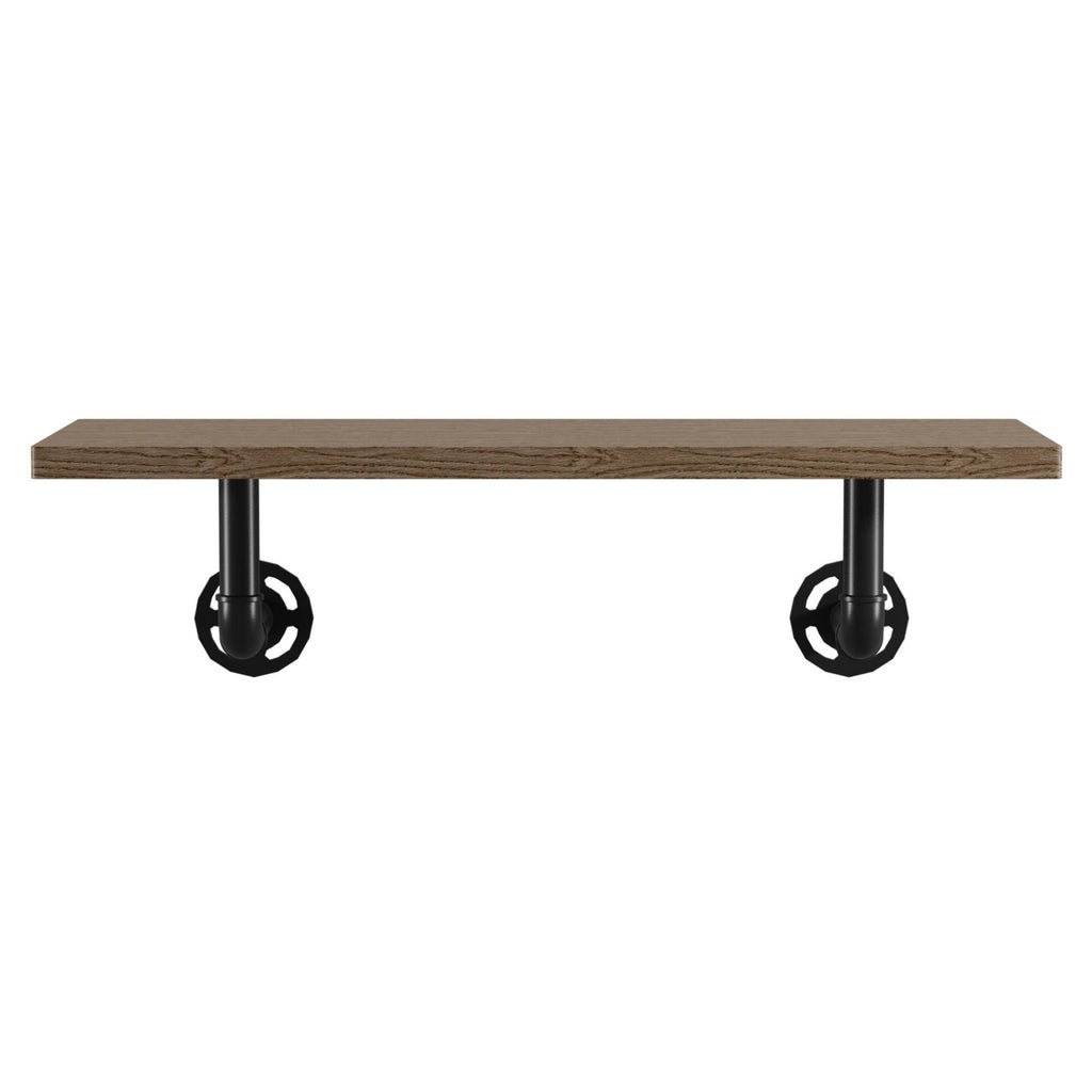 2-Tier Floating Ladder Wall Shelf B593