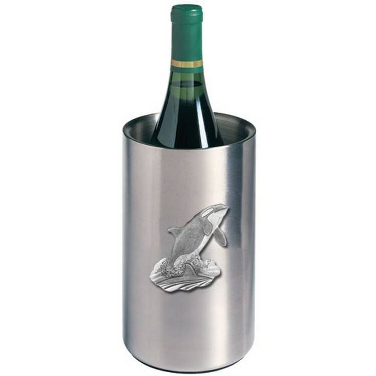 Pewter Orca Wine Chiller R42224