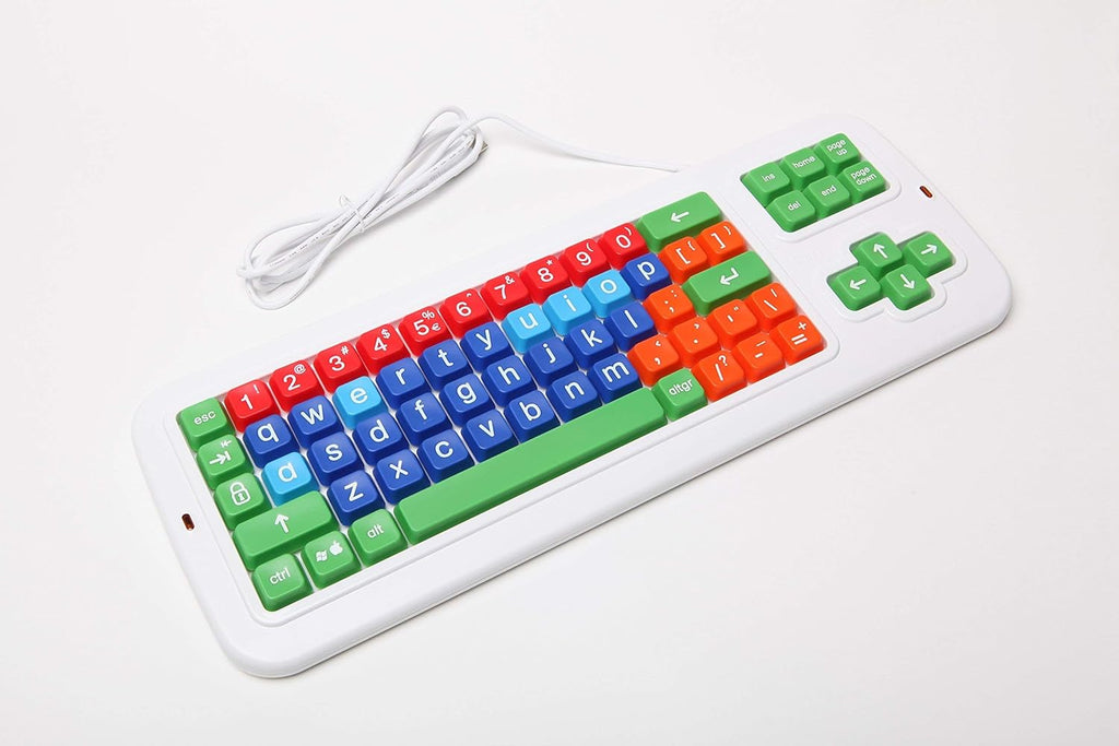 Colored Keyboard with Lowercase Large Letters J928383