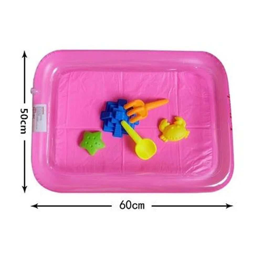 Pink Inflatable Sandbox Sand Toy Tray A7916