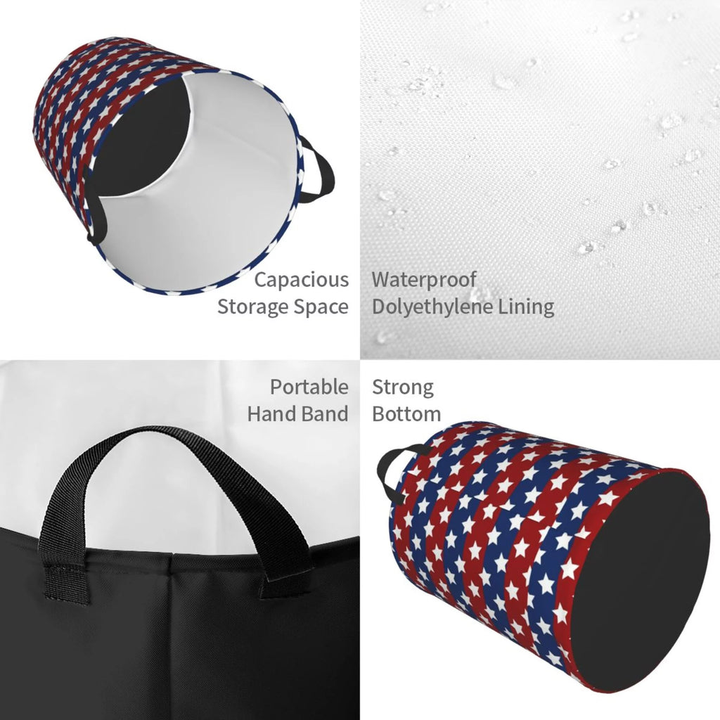 Round Waterproof Collapsible Laundry Basket L787