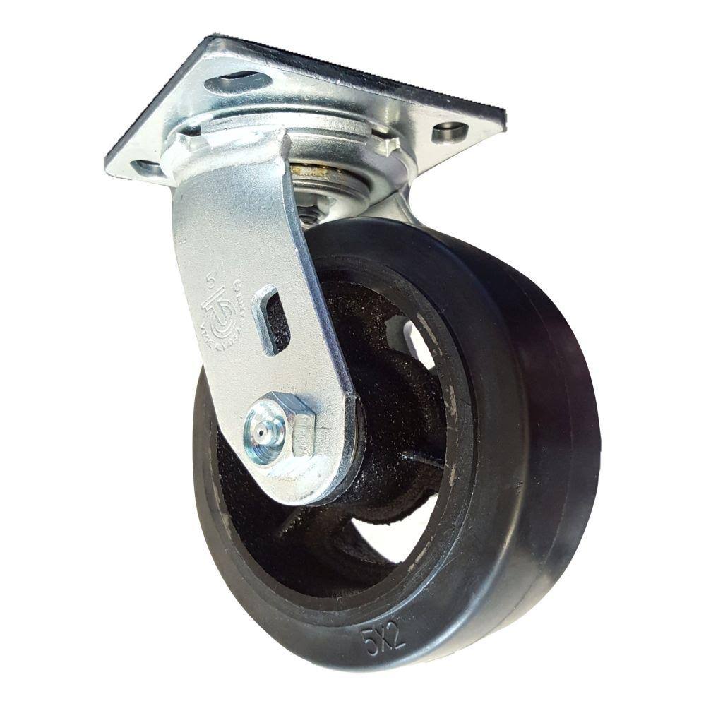 22 Mold-On Rubber Swivel Caster 400 lbs. Capacity B7647
