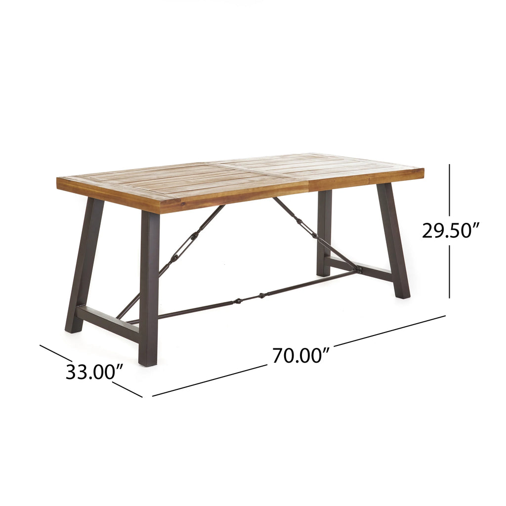 3-Piece Acacia Wood Picnic Table J523