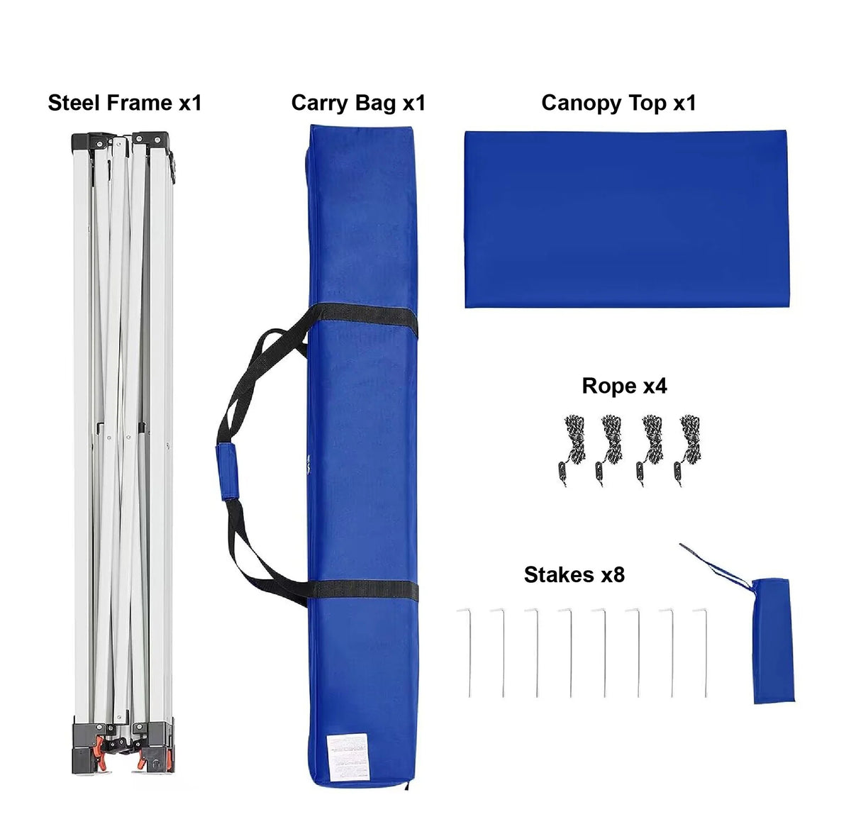 10' x 10' Blue Pop-up Canopy Z7127