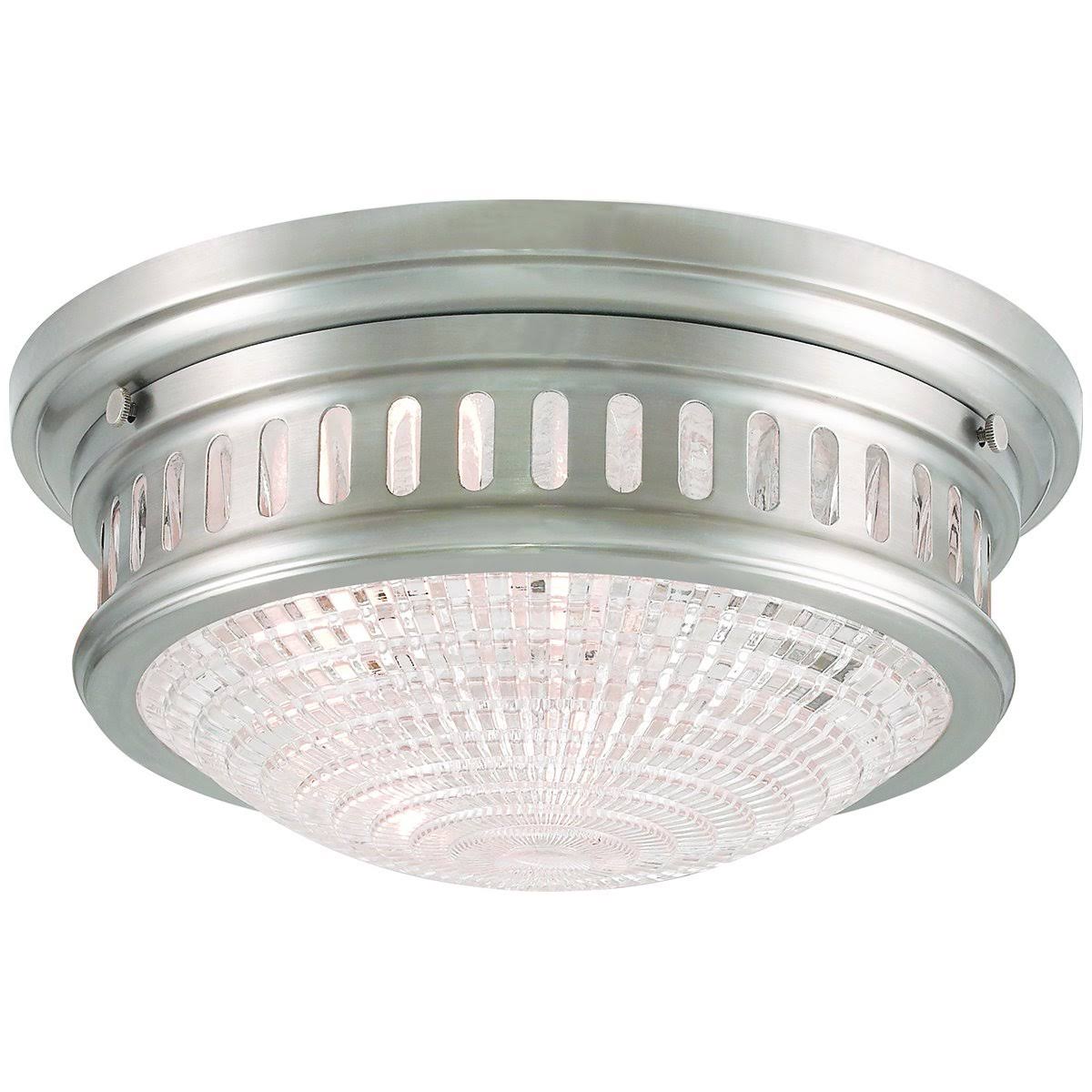 Polished Nickel 2 Light Ceiling Mount R6796